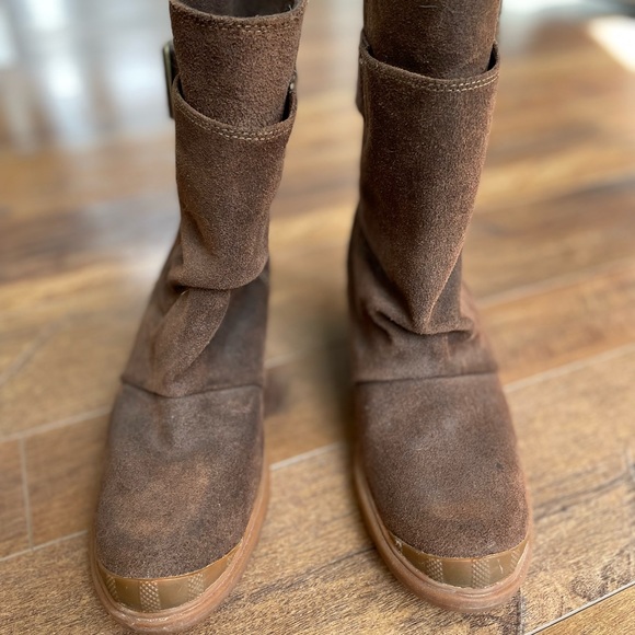 SOREL Toronto Brown Suede Wedge Boots Waterproof 8 - Picture 6 of 10